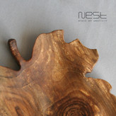 ظرف چوبی طرح برگ چنار