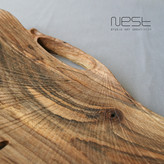 رف چوبی دستساز برگ بیلوبا – دکوراسیون داخلی طبیعی و زیبا