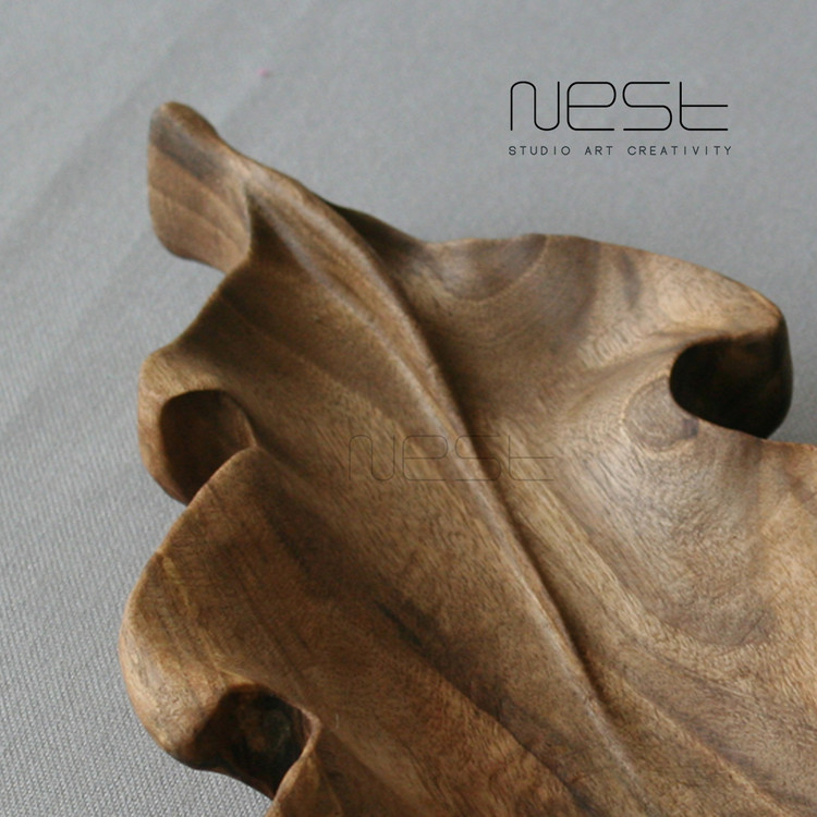 ظرف چوبی دستساز با طراحی بلوط – کاسه چوبی دکوری طبیعی