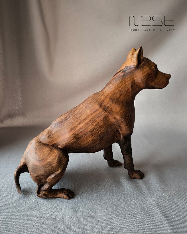 مجسمه چوبی دست ساز