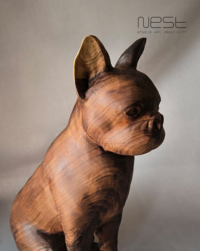 مجسمه چوبی دست ساز