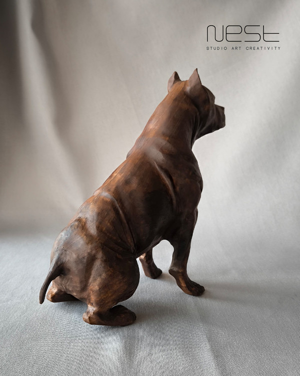 مجسمه چوبی دست ساز از روی عکس سگ شما