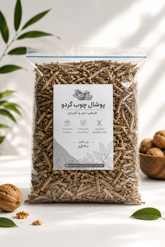 پوشال چوب گردو